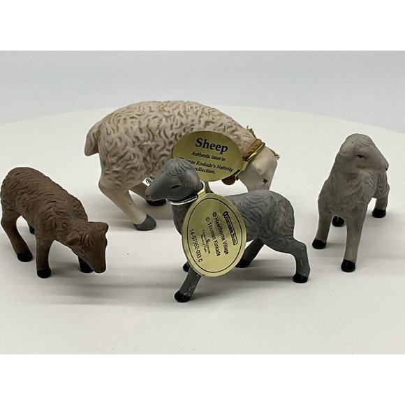 Thomas Kinkade Replacement Nativity Replacement Animals One Sheep, Three Lambs - Picture 13 of 16